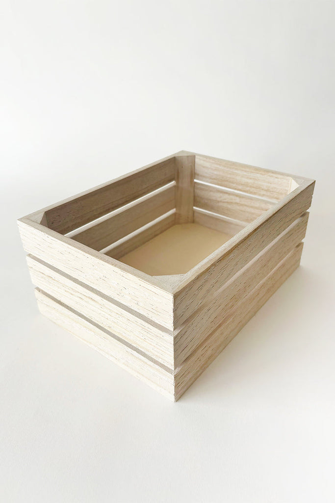 3 Slat Wooden Crate
