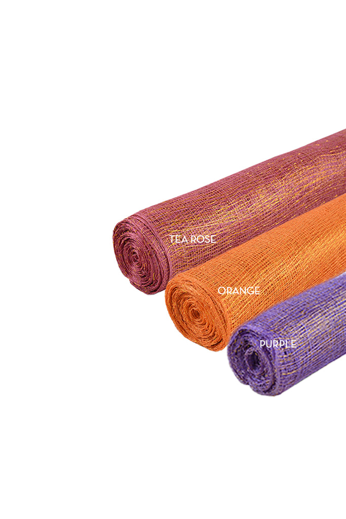 Sinamay Fine Weave - Gold Thread
