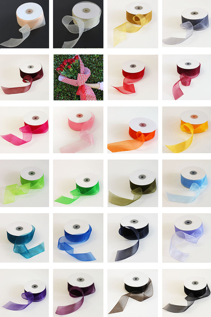 Chiffon Woven Edge Ribbon 38mm