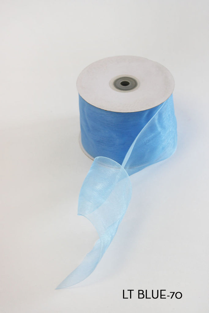 Chiffon Woven Edge Ribbon 75mm