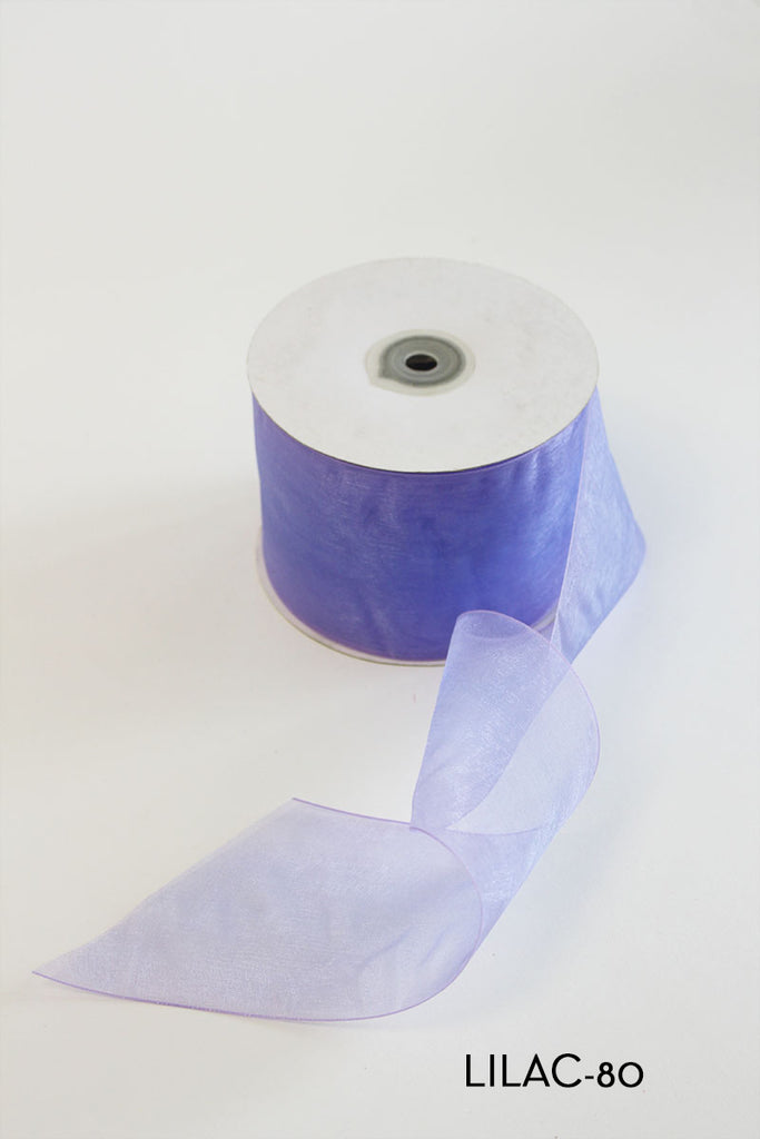 Chiffon Woven Edge Ribbon 75mm