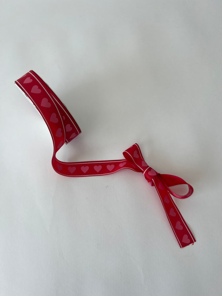 Grosgrain Heart Ribbon 18m