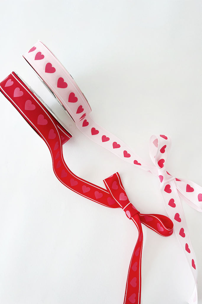 Grosgrain Heart Ribbon 18m