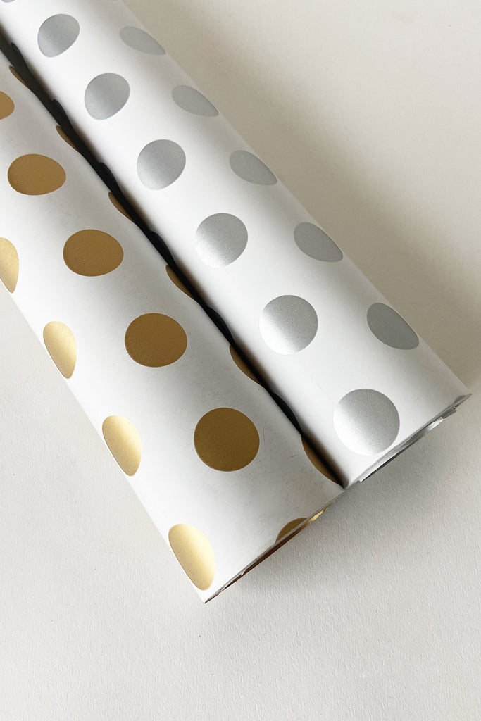 D/Sided Polka Dot Wrapping Paper