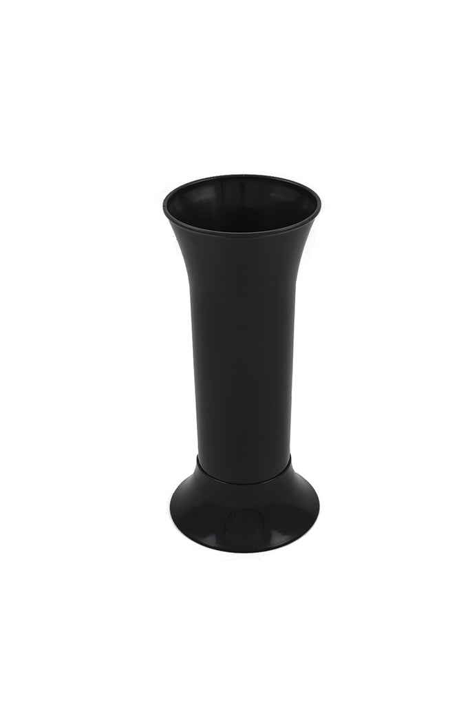Flower Bucket With Base - Black