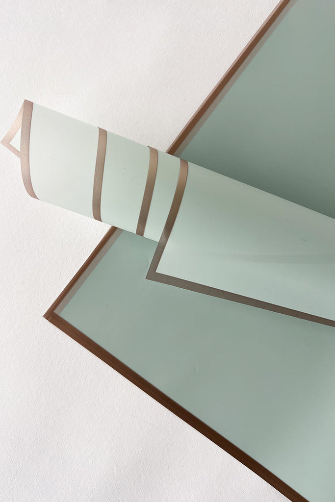 Frosted Sheet w/ Metallic Border pk40 (unit 1)
