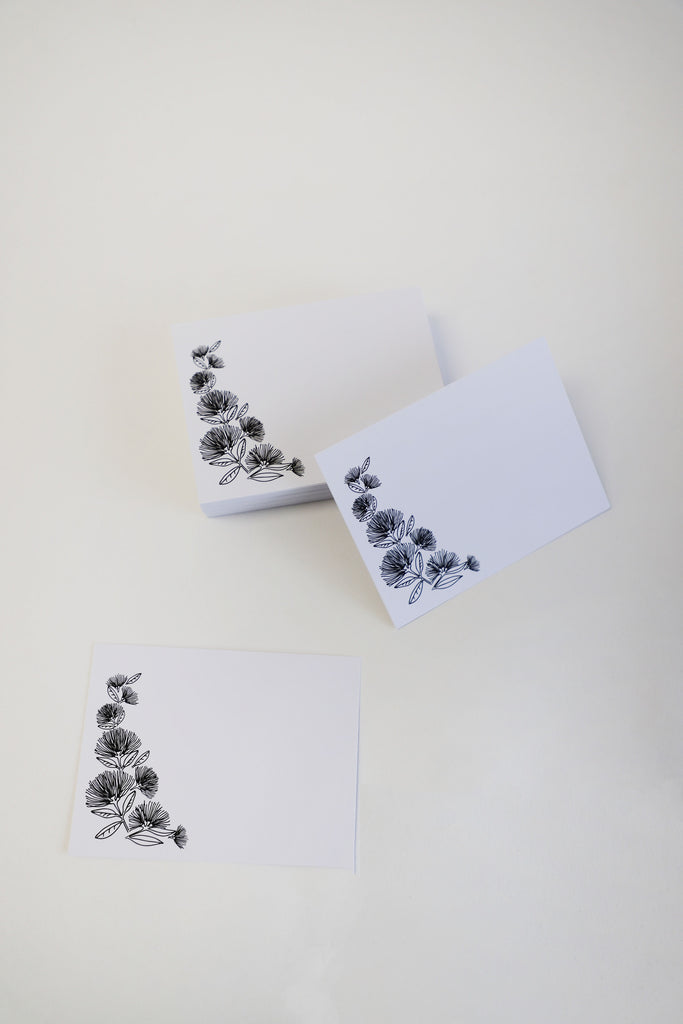 Inkberry Calligraphy x Griff Pohutakawa Border Cards
