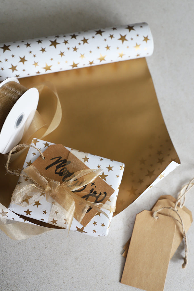 Double Sided Star Wrapping Paper