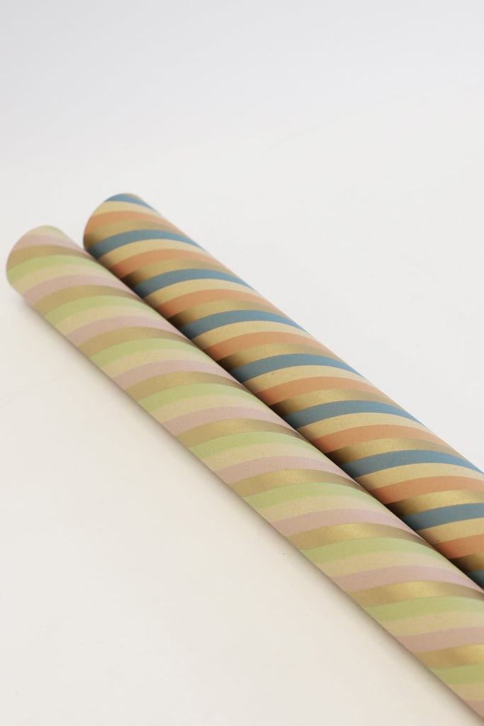 Diagonal Stripe Gift Wrap 10m