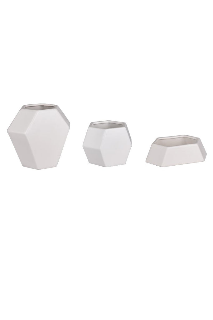 Geometric Ceramic Planter/Vase