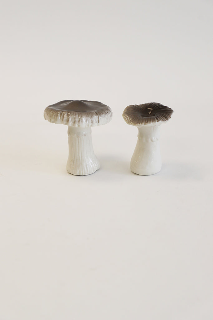 Ceramic Russula Mushroom Pair