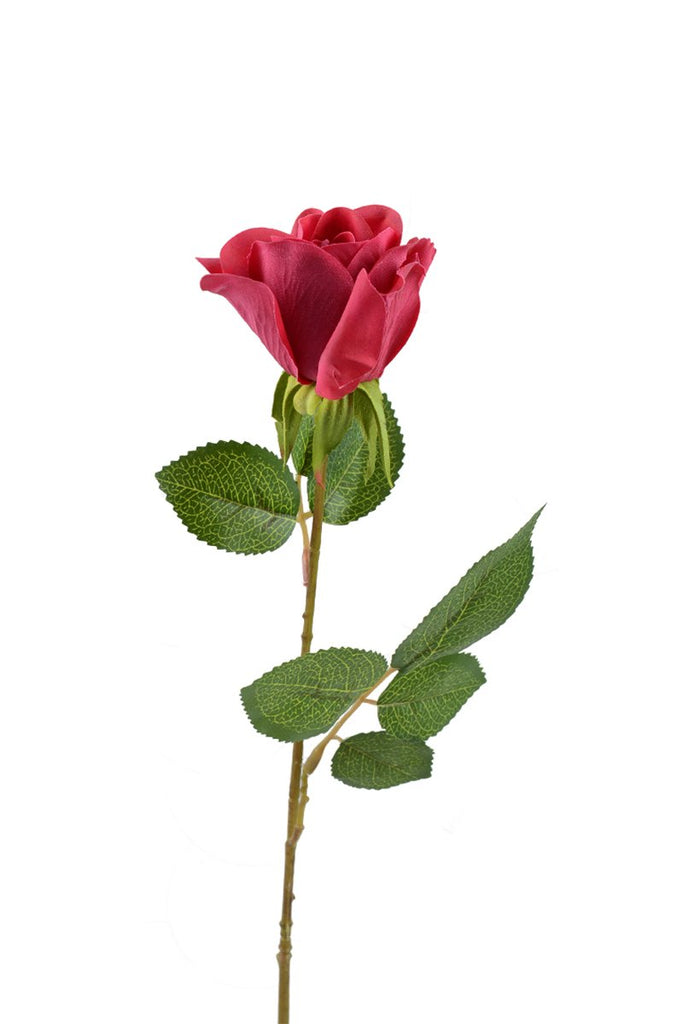 Silk Rose Bud - Single Stem