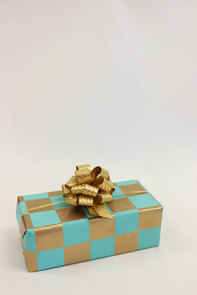 Italian Large Check Gloss Gift Wrap